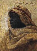 Peder Monsted Portrait of a Nubian France oil painting artist